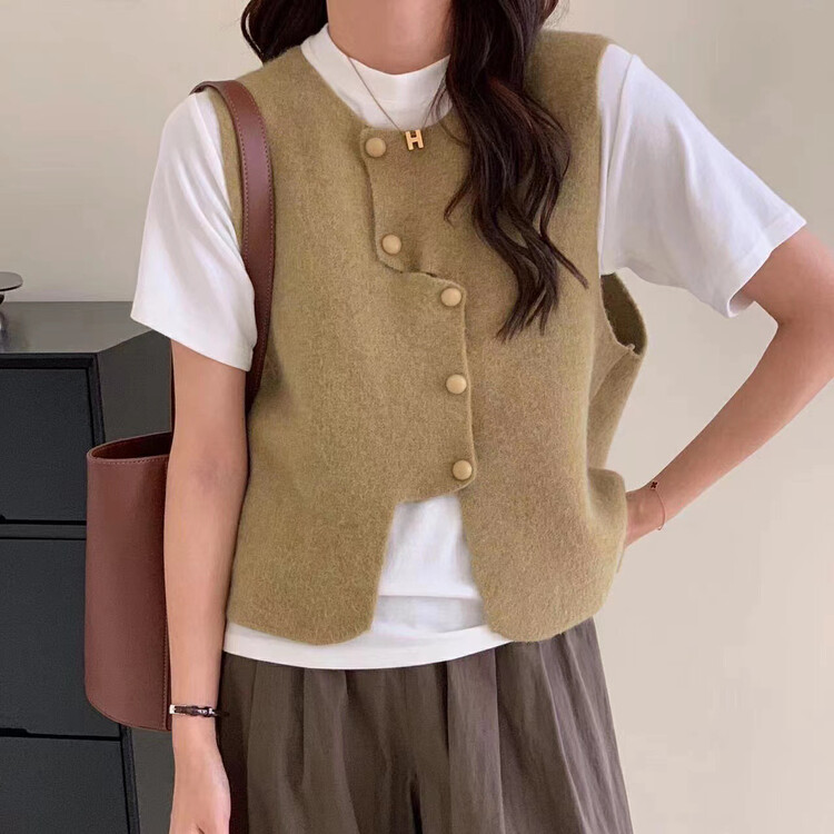 New in autumn! [F·P] Western style irregular loose vest LW29FP# HBX