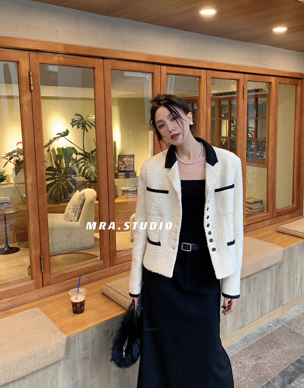 [MRA] Light luxury temperament high quality small fragrance short coat T5108