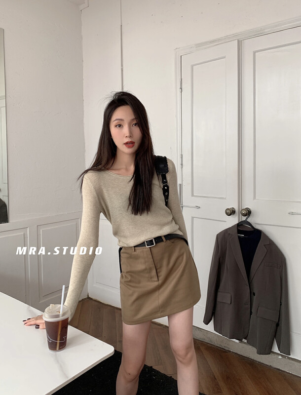 【MRA】Simple and Versatile Korean Autumn Short Skirt L1155