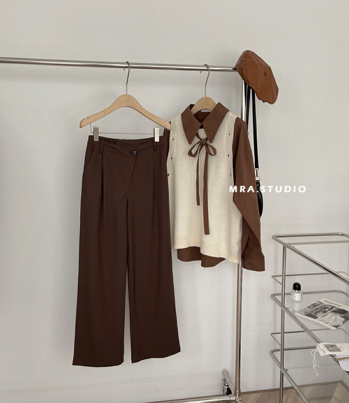 Original price: 88.99! [MRA] Fashion thickened grinding hair irregular casual trousers J2377