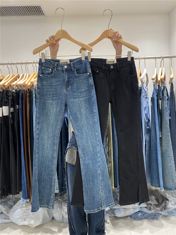 New in winter!【JEANS】Slim and slim flared jeans R146# LSW