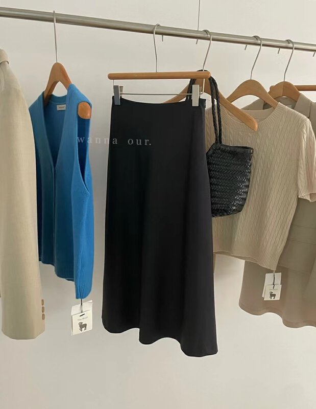 New in autumn!【WANNA OUR】High waisted temperament slim skirt 89302# ZXL