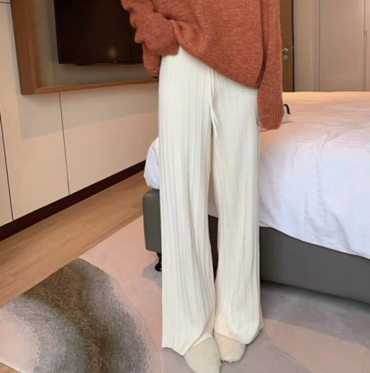 New in autumn!【F·P】Korean loose wide-leg casual pants YS403-1FP# HBX