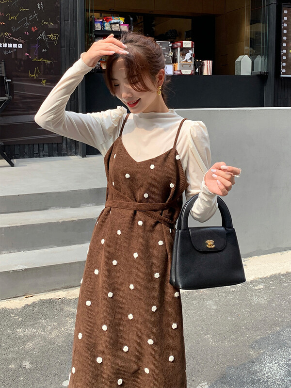 [NEW OPEN] Temperament French strap sling dress JB80573 # ZXX