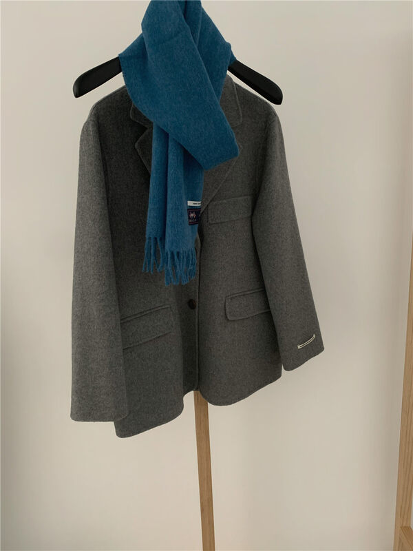 【WANNA OUR】Korean Style Fashionable Wool Jacket (90% Wool) W22305# ZXL