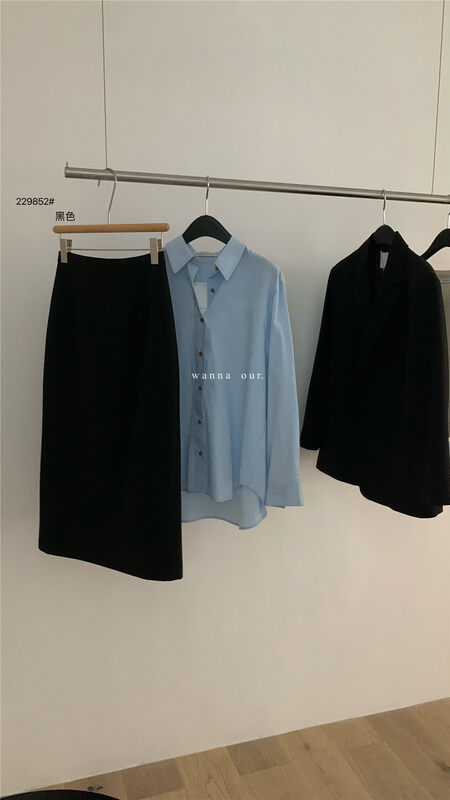 Autumn on the new![WANNA] High waist temperament slim skirt 229852 # ZXL
