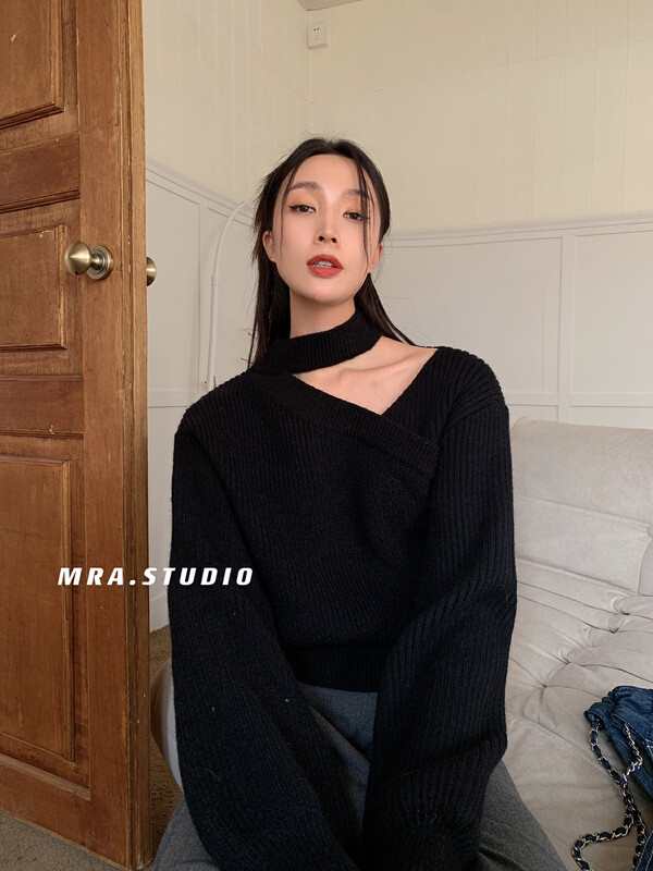 [MRA] ins style Korean style hollow short sweater SP86