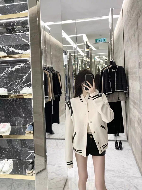Autumn on the new![NANCY] Stand neck Long Sleeve Breasted Jacket 9330 # WPL