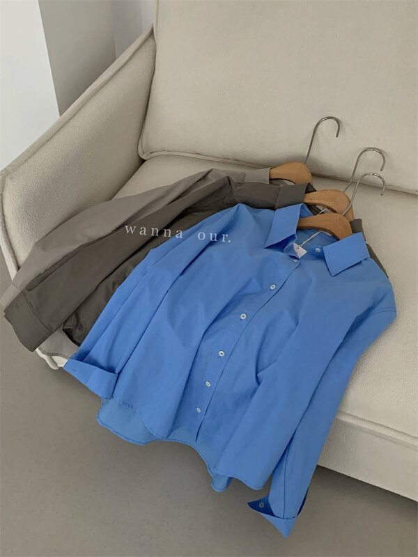 New in autumn!【WANNA OUR】Neat casual all-match shirt 89619# ZXL