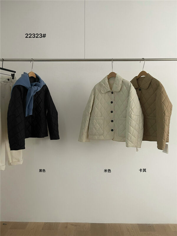 [WANNA OUR] Korean version single breasted loose warm cotton jacket 22323 # ZXL