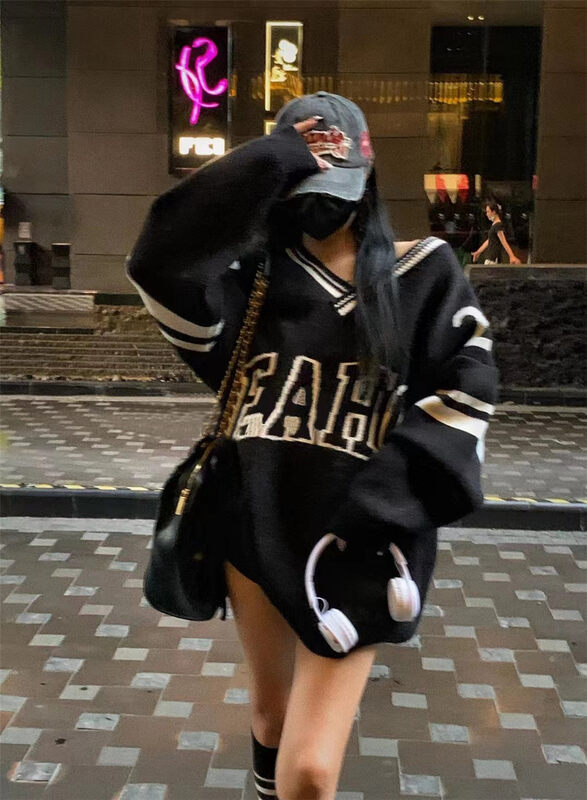 New in winter!【C.H.Z】Korean version all-match pullover V-neck warm sweater 00753# WTT