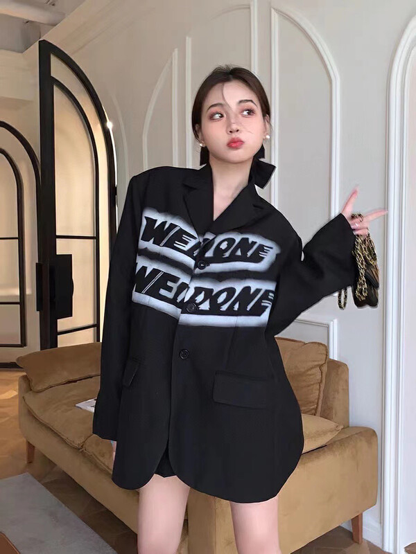 New in early autumn! [NANCY] New Korean version printed wide suit D1011# WPL