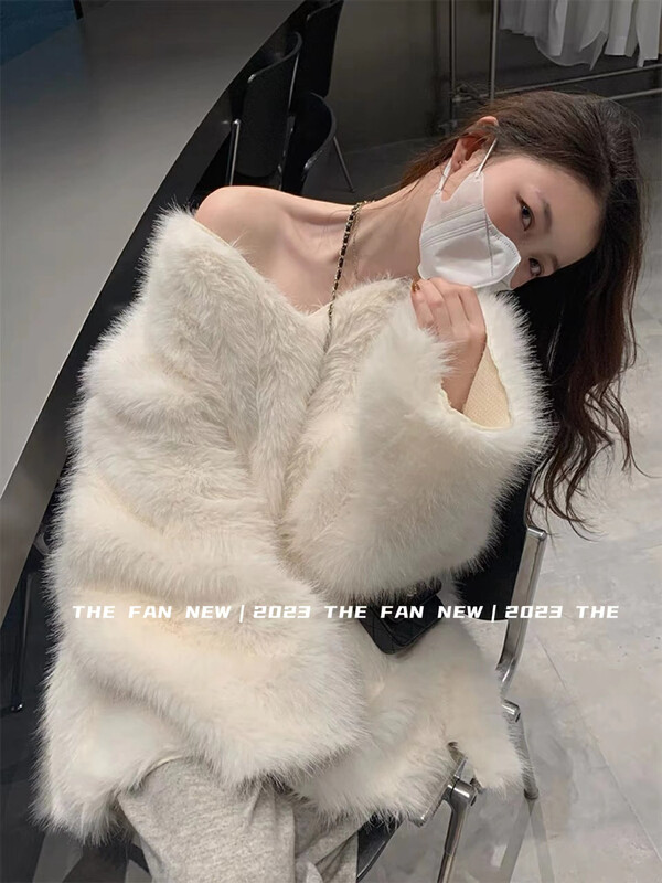 [THE FAN] V Neck Sink Slelover Warm Sweater 58908 # ZXX