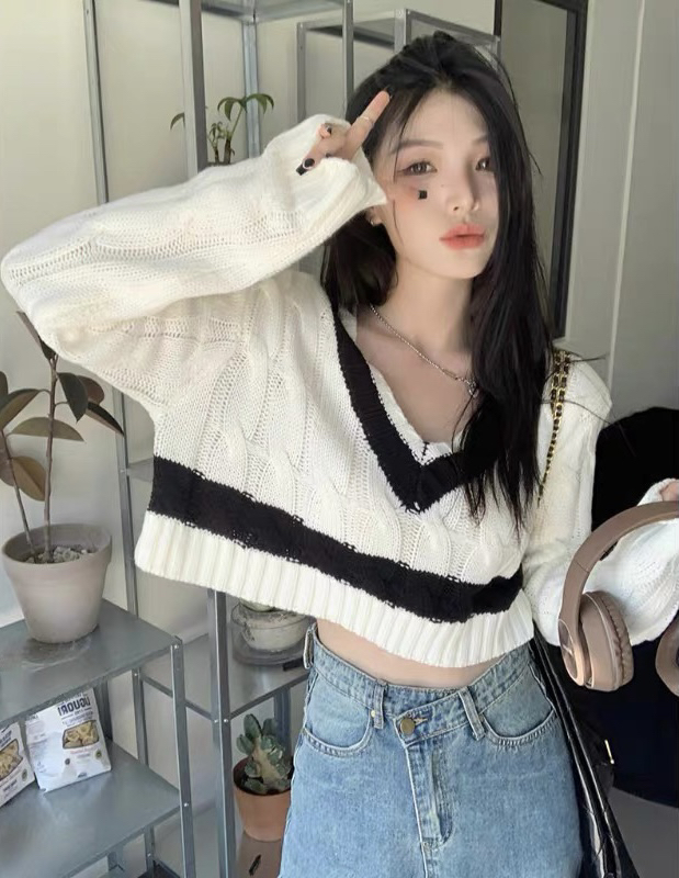 Winter on the new![F · P] Casual Korean Edition versatile Warm Sweater T33FP # HBX