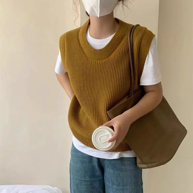 New in autumn! [F·P] Simple and versatile retro vest 3D05FP# HBX