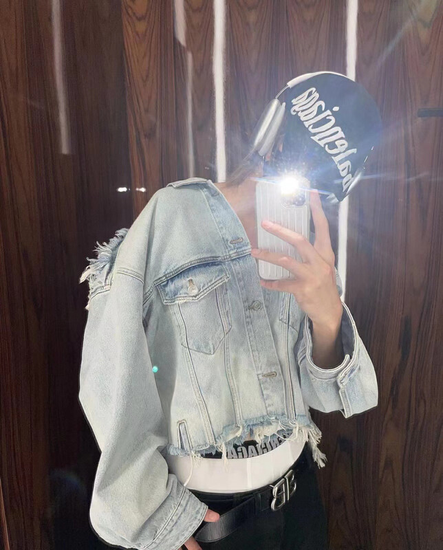 New in autumn! [NANCY] Niche design fashionable street denim jacket D1030# WPL