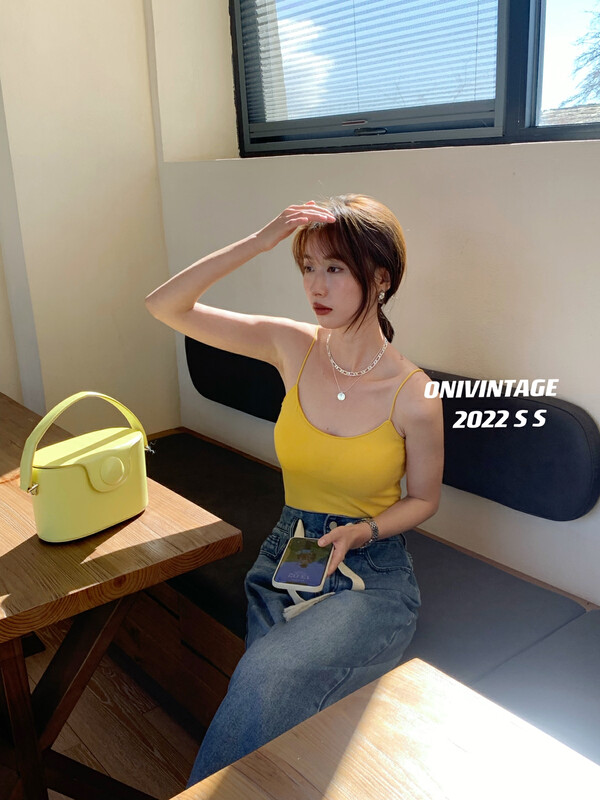 [ONIVINTAGE Ernie] Small design bra sling vest/sling OH222I4507