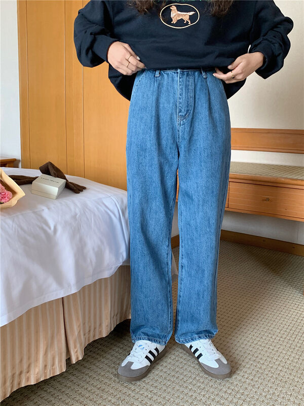 Autumn on the new![ONEDAY] Straight tube comfort versatile jeans YS-81101 # L