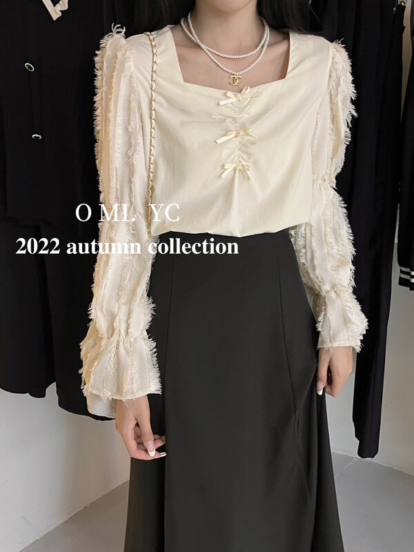 [O MI] Square neck top 88702 # FHX