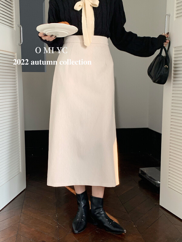 [O MI] Slim Skirt 55215 # FHX