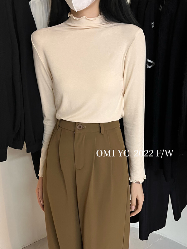 [O MI] Modal joker agaric lace base bottom shirt recommended super cost-effective burst YS8810