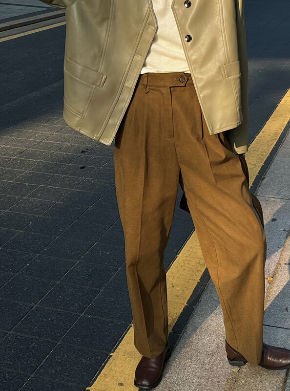 New Year in Early Autumn! [EVER TRUE] Wide Leg Slim High Waist Straight Casual Pants 33602 # CLS