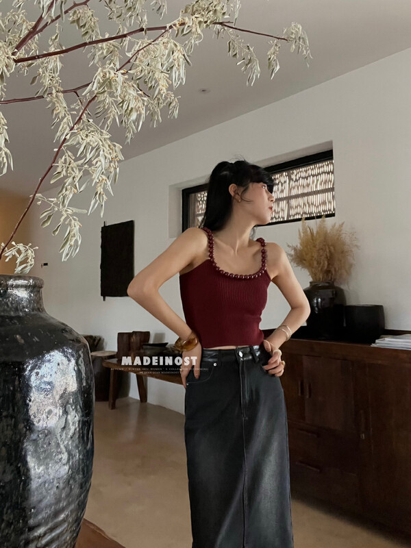 [Ousha MADEINOST] A new high-class shoulder belt design vest/suspender S7001 in early autumn