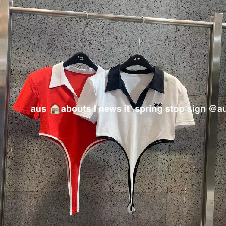 [AUS] niche design feeling hot girl short sleeve small shirt WA18176 # LSW