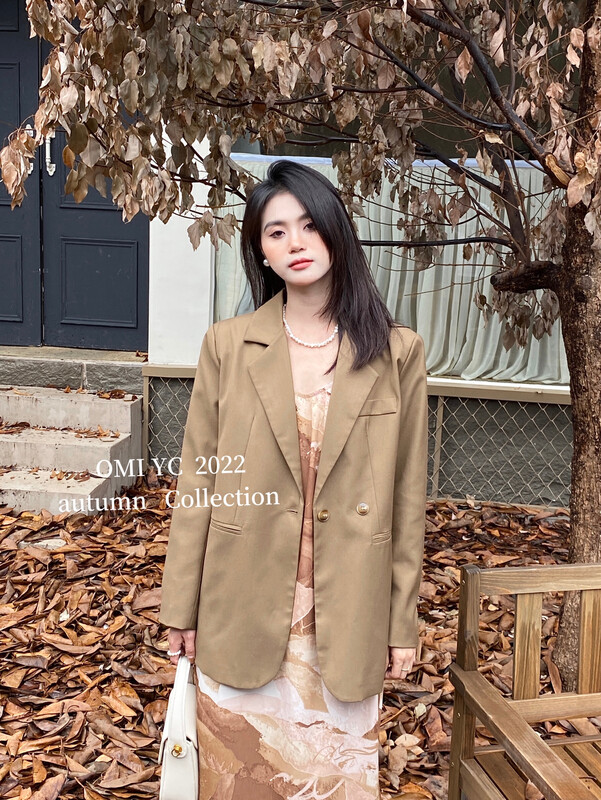 [O MI] Advanced feeling long sleeve suit jacket suit suit material 33702
