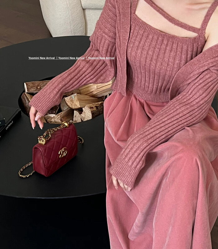 [YOOMINI] Simple Cardigan + Two Set Q13701-S # WPL