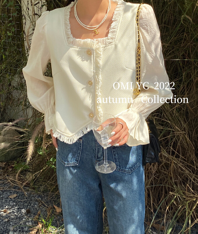 [O MI] Temperament Xiaoxiang Top Shirt 33207
