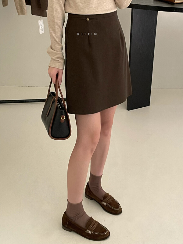 [KITTIN] Korean version of texture and skin feeling shows thin skirt 6130 # FHX