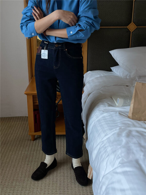 Early autumn on the new![MEET ME] Straight and versatile skinny jeans 1805 # L