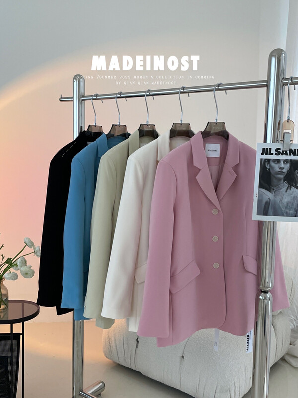 Original price: 146.51! [Osha MADEINOST] Minimalist wind versatile silhouette senior sense suit YS1-86021
