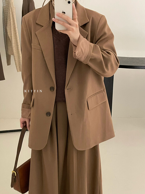 [KITTIN] Korean version of grinding hair texture suit 2060FW # FHX