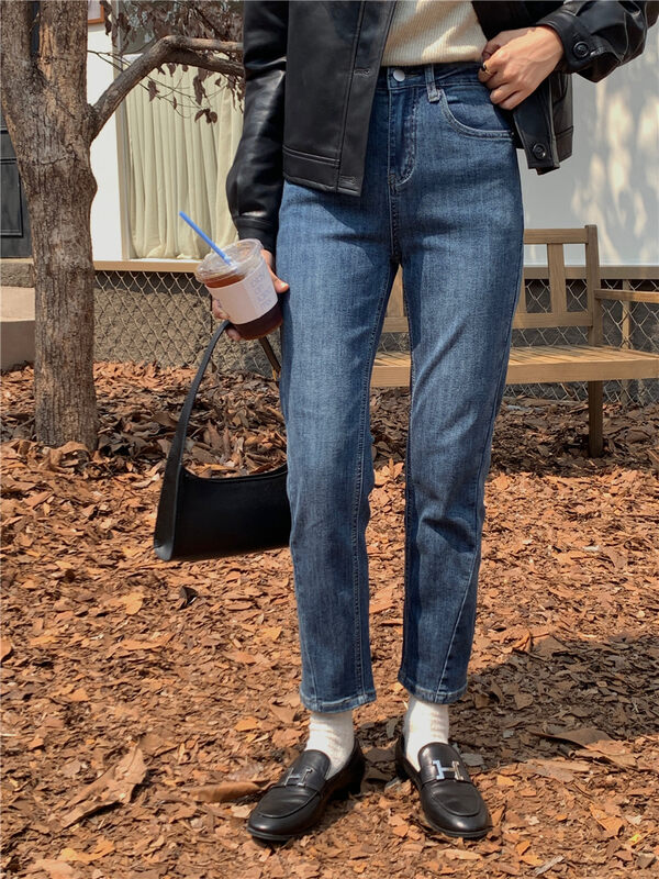 New autumn style! [MEET ME] Straight and versatile jeans YS-7078 # L