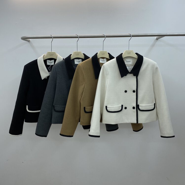 [F.THREE three sisters] Cotton wool short jacket 87559 # XJ