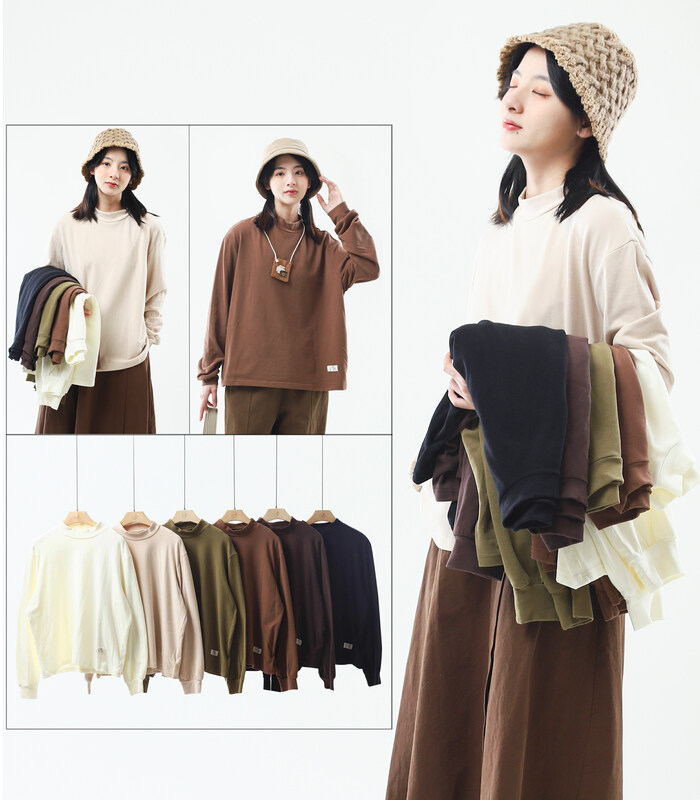 [Original Three Plain Clothes] Simple Temperament Casual Art Model Undercoat 52326