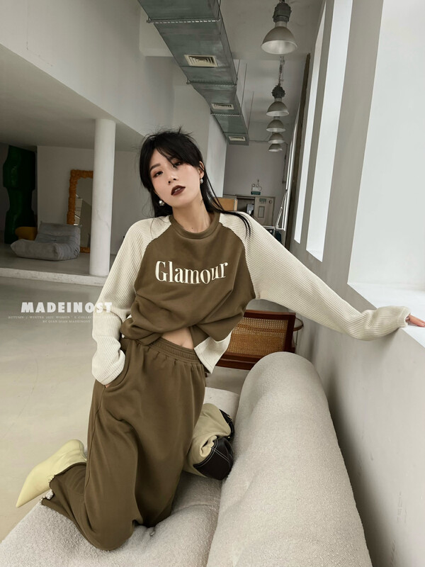 [Osa MADEINOST] Vintage casual rotator sleeve hoodie 87112
