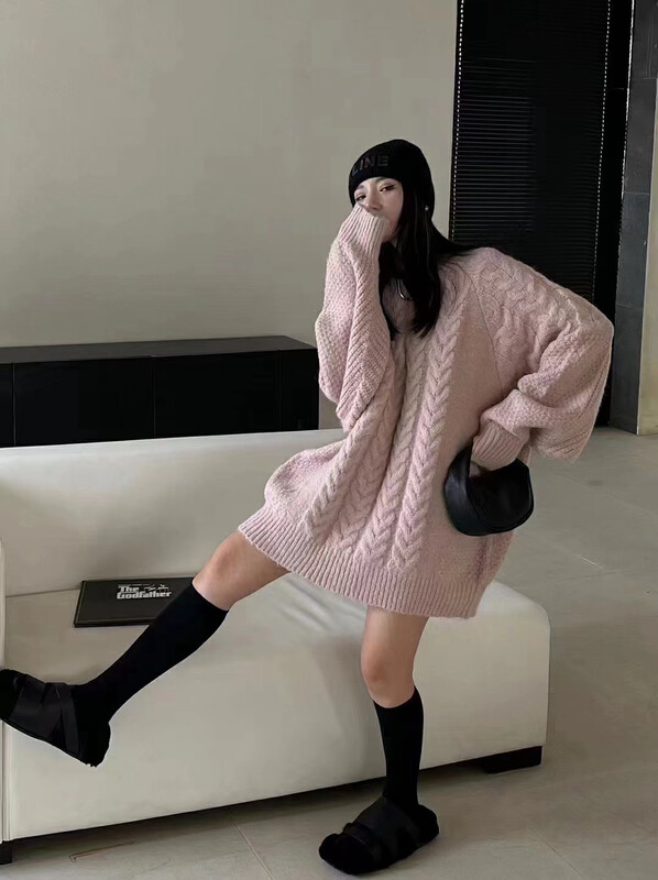 Winter on the new![MI] Simple solid color versatile warm sweater 1707 # PCZ