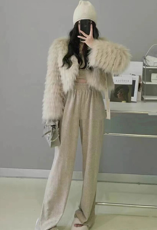 [MI] Textured, plush, versatile, short coat 1720 # PCZ