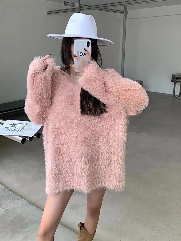 [MI] Loose and comfortable solid color Warm Sweater 1686 # PCZ