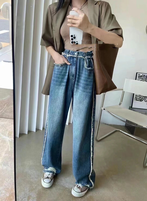 New autumn style! [Yan Zhen] Korean Versatile Straight Jeans 3599 # PCZ