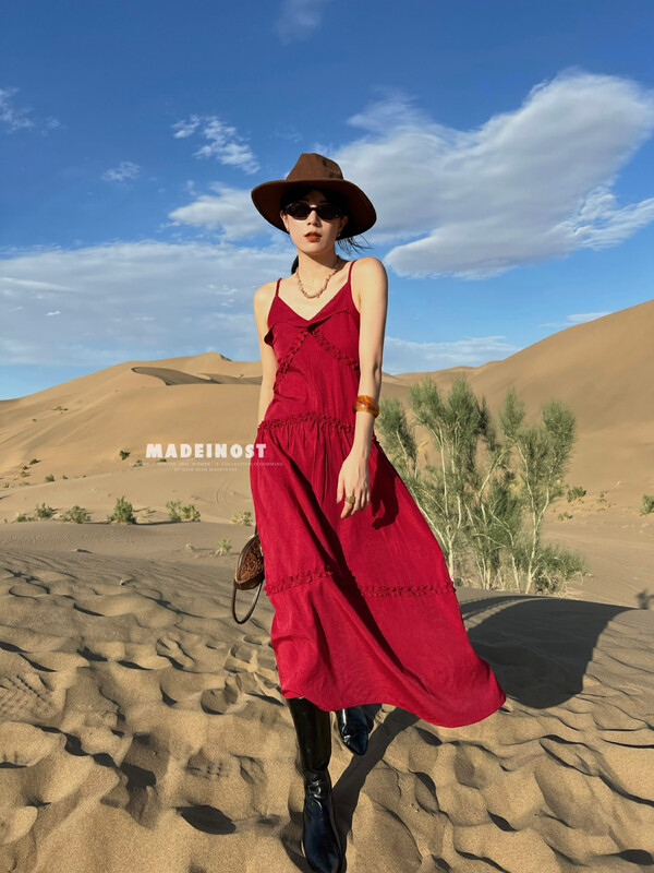 [Osa MADEINOST] Early autumn new flounce Heavy Industry dress 87025