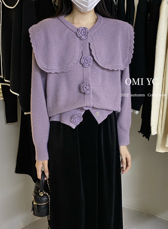 New winter style! [O MI] Camellia doll collar warm sweater 23520 # FHX