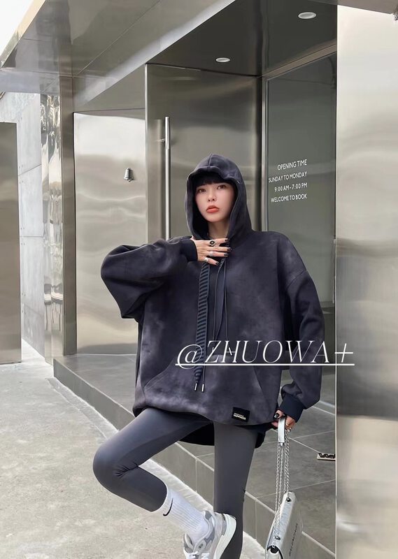 [Buyer Yan Xuan-Zhuowa] Trend tie-dye design loose hoodie hoodie 5701 # CL