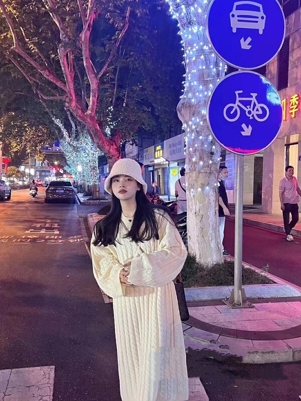 New winter style! [MI] Korean version loose twist sweater dress 1692 # PCZ