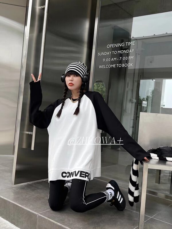 [Buyer-Zhuoowa] Medium long long sleeve T-shirt 2715 # CL
