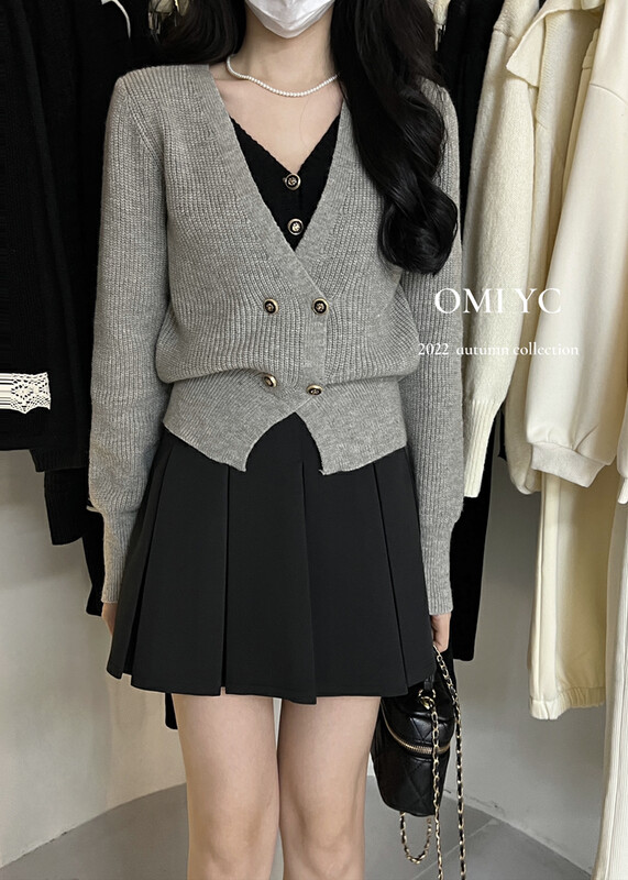 [O MI] Korean version of the fake two warm sweaters 23525 # FHX