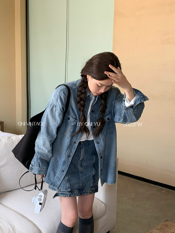 [ONIVINTAGE Ernie] Casual loose denim jacket denim jacket OW226N6086